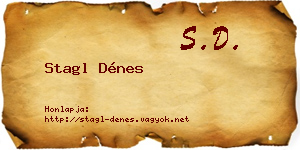 Stagl Dénes névjegykártya